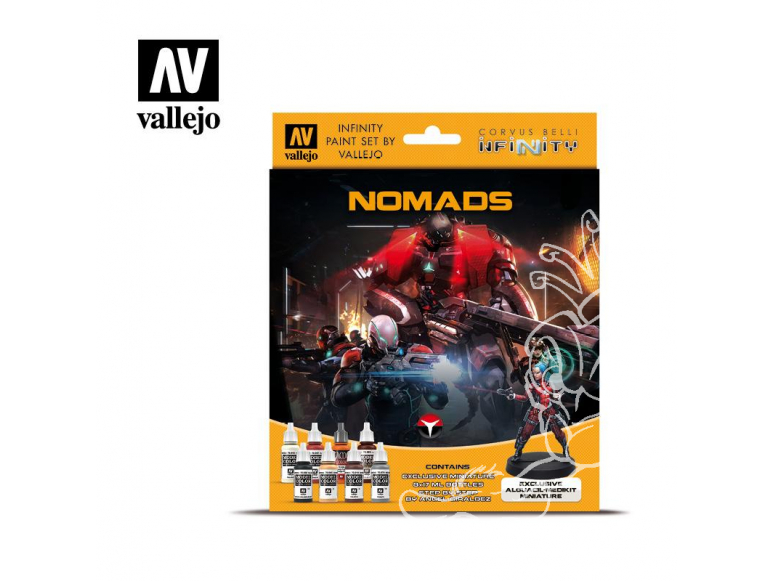 Vallejo Set Infinity 70233 Nomads 8 pots de peintures 17ml