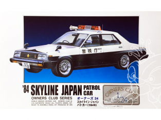 Arii maquette voiture 31165 Nissan Skyline Japan Patrol Car 1984 1/24
