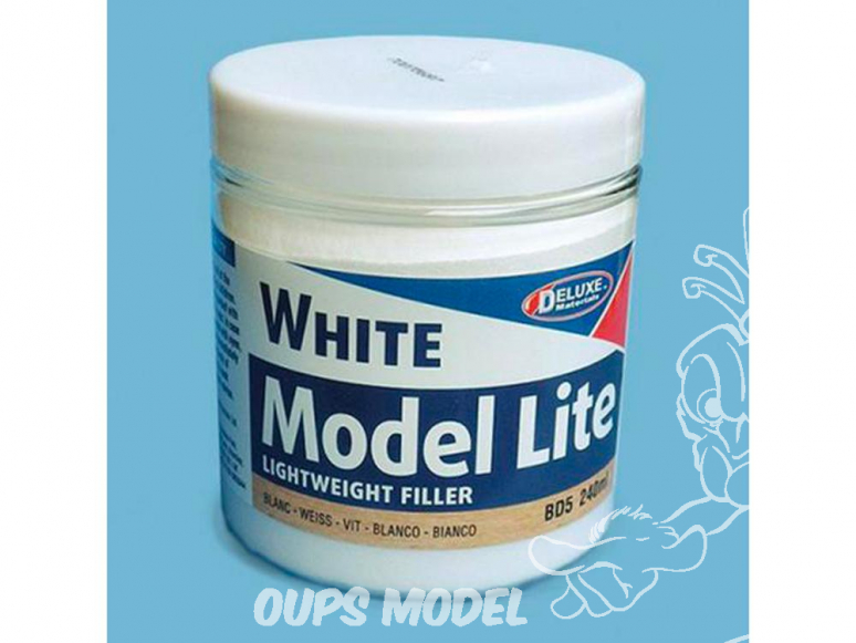 DELUXE MATERIALS BD5 Model Lite White mastic leger bouche pore 240ml