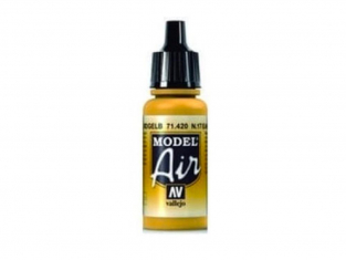 Vallejo Peinture Acrylique Model Air 71420 n°17 jaune terre 17ml