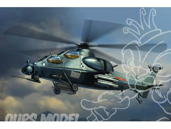 Hobby Boss maquette avion 87253 Chinese Z-10 Attack Helicopter 1/72