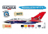 Hataka Hobby peinture acrylique Blue Line BS85 Set de peinture Modern Royal Air Force paint set vol. 4 6 x 17ml