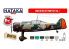 Hataka Hobby peinture acrylique Red Line AS107 Set de peinture WW2 Dutch AF paint set vol. 1 6 x 17ml