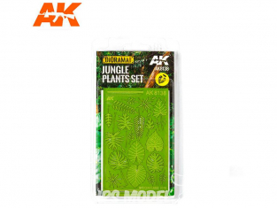AK interactive végétation ak8138 Set plantes de la Jungle 1/35 - 1/32 - 1/48