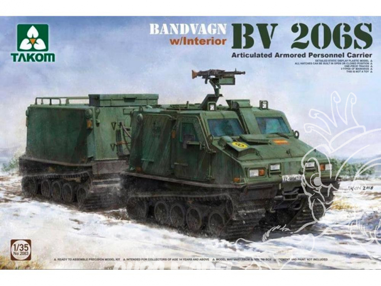 Takom maquette militaire 2083 BANDVAGN BV 206 S 1/35