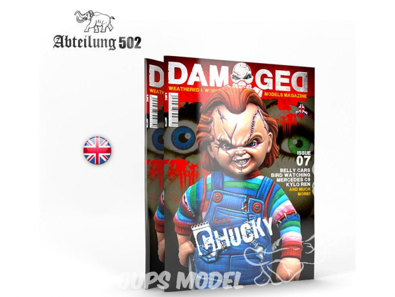 ABTEILUNG502 magazine 726 Damaged Numéro 7 Chucky En Anglais