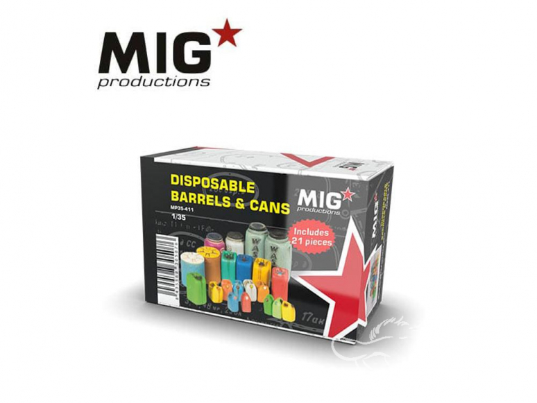 MIG Productions by AK MP35-411 Bidons et barils 1/35