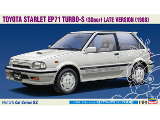 Hasegawa maquette voiture 21132 Toyota Starlet EP71 Turbo S (3 portes) 1/24