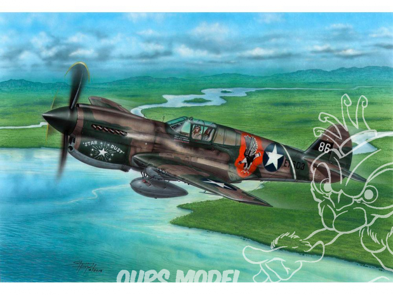 Special Hobby maquette avion 72338 P-40E Warhawk 'Griffes et Dents' 1/72