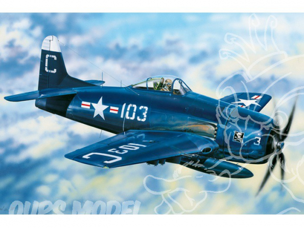 Hobby boss maquette avion 80358 Grumman F8F-1 Bearcat 1/48