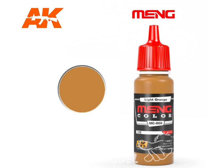 Meng Color peinture acrylique MC-008 Orange clair 17ml
