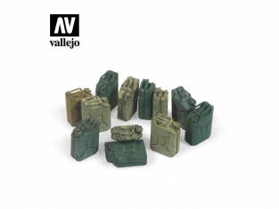 Vallejo Bases de diorama SC207 Bidons à essence allemande WWII 1/35