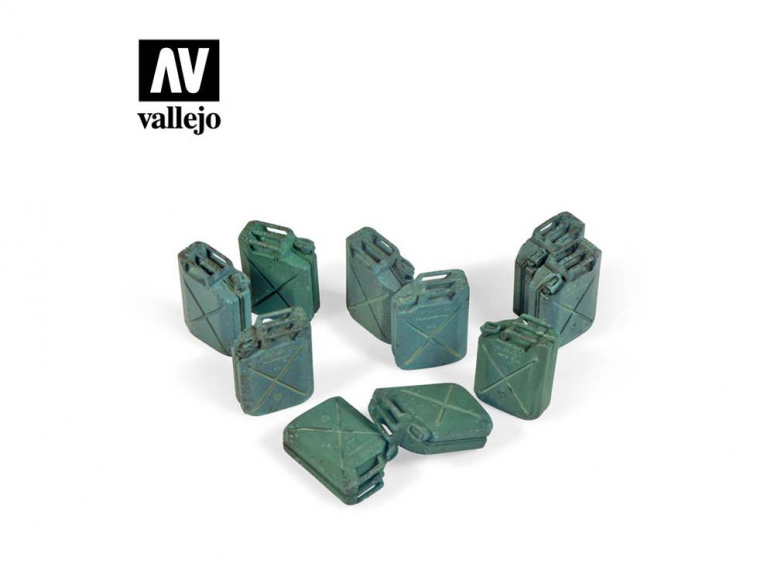 Vallejo Bases de diorama SC206 Bidons à essence Allié Jerry Can WWII 1/35