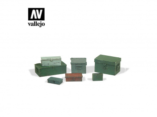 Vallejo Bases de diorama SC223 Boites métalliques universelles 1/35