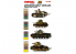 Meng Color Set peintures acrylique MC-809 Couleurs camouflage Véhicules Japonais Early 6 x 17ml