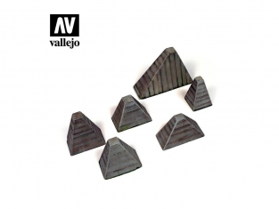 Vallejo Bases de diorama SC219 Höckerhindernis "Dents de Dragon" WWII 1/35