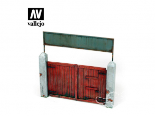 Vallejo Bases de diorama SC006 Porte en bois 1/35