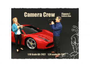 American Diorama figurine AD-77477 Equipe de tournage - Cameraman 1/24