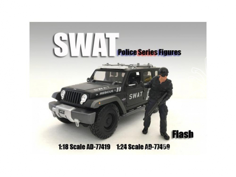 American Diorama figurine AD-77469 SWAT Team - Flash 1/24