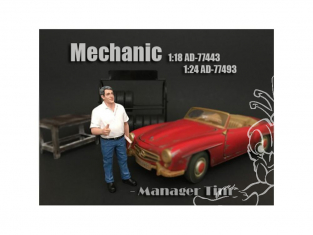 American Diorama figurine AD-77493 Mécanicien - Tim Manager 1/24