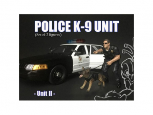 American Diorama figurine AD-38264 Police K9 - Unité II 1/24