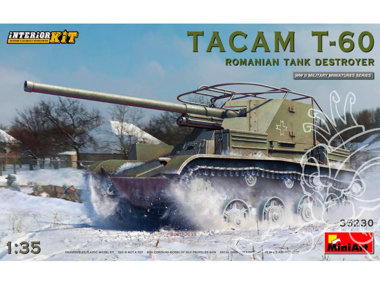 Mini Art maquette militaire 35230 DESTRUCTEUR DE CHAR TACAM T-60 ROUMAIN avec interieur détaillé 1/35