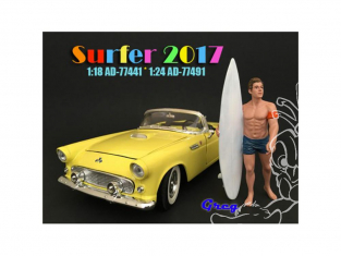 American Diorama figurine AD-77491 Surfer Greg 1/24