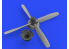 Eduard kit d&#039;amelioration avion brassin 648487 P-51D Hélice Standard Hamilton Eduard 1/48