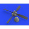 Eduard kit d'amelioration avion brassin 648488 P-51D Hélice Standard Hamilton Uncuffed Eduard 1/48