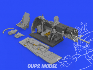 Eduard kit d'amelioration avion brassin 648489 Cockpit P-51D-5 Eduard 1/48