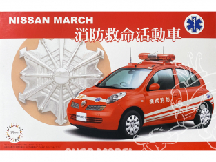 Fujimi maquette voiture 39749 Nissan March / Micra Pompier 1/24