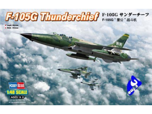 HOBBY BOSS maquette avion 80333 F-105G THUNDERCHIEF 1/48