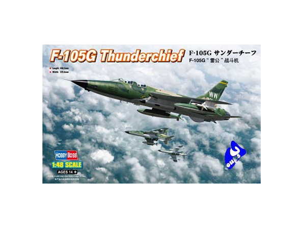 HOBBY BOSS maquette avion 80333 F-105G THUNDERCHIEF 1/48