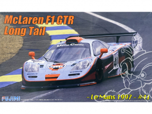 Fujimi maquette voiture 125817 McLaren F1 GTR Long Tail 1997 #41 Gulf 1/24
