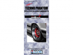 Fujimi maquette voiture 193205 Jantes Tehcno Phantom et pneus 1/24