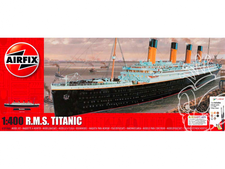 Airfix maquette bateau A50146A R.M.S. Titanic Gift Set 1:400