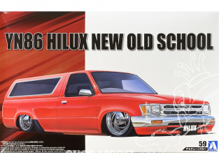 Aoshima maquette voiture 05700 Toyota Hilux YN86 New Old School 1995 1/24