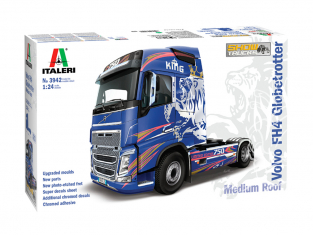 Italeri maquette camion 3942 VOLVO FH4 Globetrotter Toit Moyen 1/24