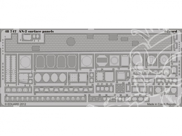 EDUARD photodecoupe avion 48747 Panneaux de Surface An2 1/48