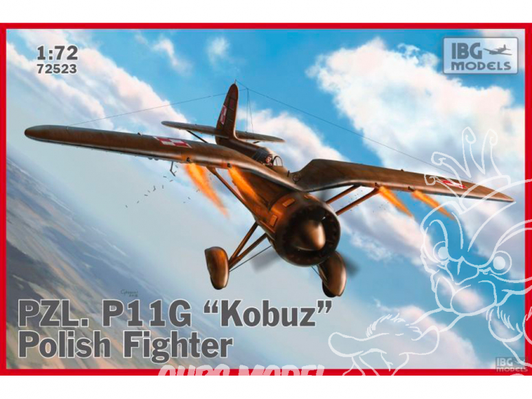 IBG maquette avion 72523 PZL P.11g Kobuz chasseur Polonais 1/72