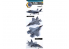 Academy maquette avion 12561 F-35A 7 versions de decalques 1/72
