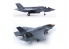 Academy maquette avion 12561 F-35A 7 versions de decalques 1/72