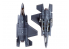 Academy maquette avion 12561 F-35A 7 versions de decalques 1/72