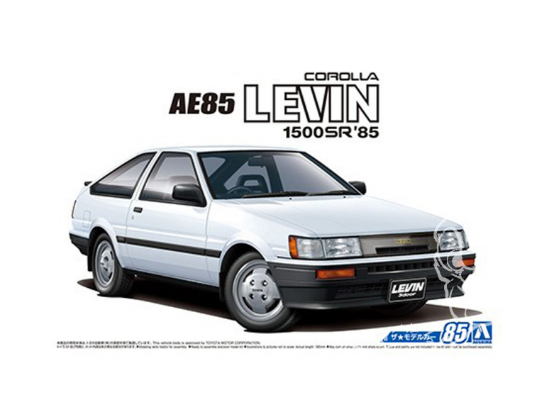 Aoshima maquette voiture 55939 Toyota Corolla Levin 1500SR AE85 1985 1/24