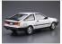 Aoshima maquette voiture 55939 Toyota Corolla Levin 1500SR AE85 1985 1/24