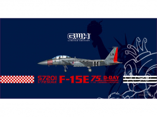 Great Wall Hobby maquette avion S7201 F-15E 75eme Anniversaire D-Day Edition limitée 1/72