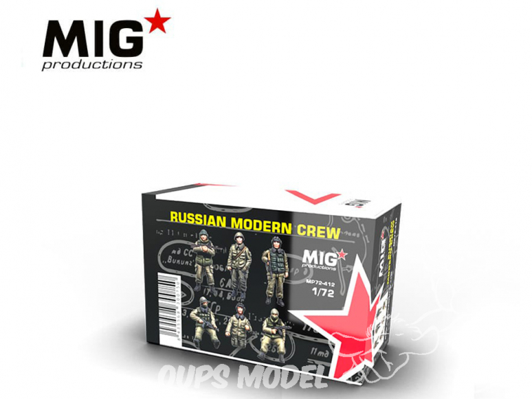 MIG Productions by AK MP72-412 Equipage Russe moderne 1/72