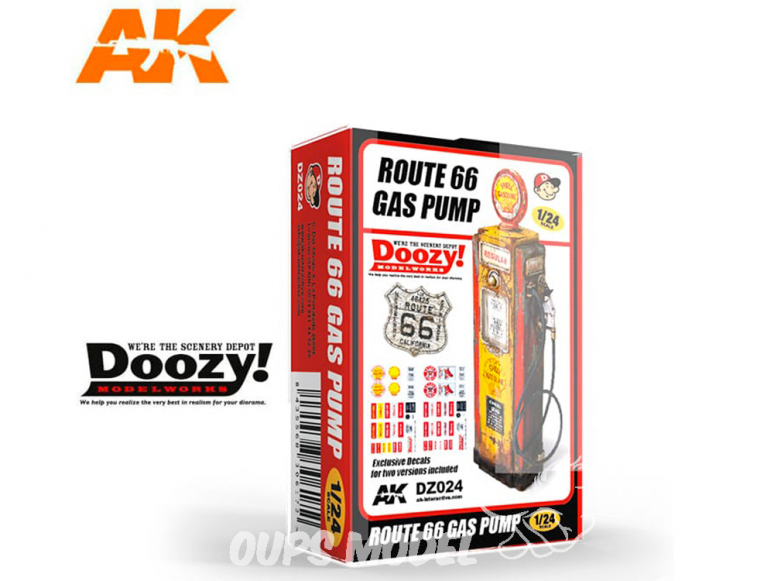 Ak Interactive Doozy DZ024 Pompe à Essence Route 66 1/24