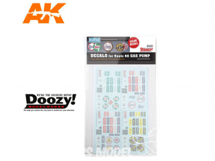 Ak Interactive Doozy RS24021 Décalques Pompe à Essence Route 66 1/24