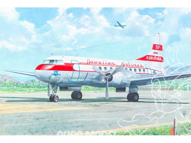 Roden maquette avion 334 Convair CV-340 1/144